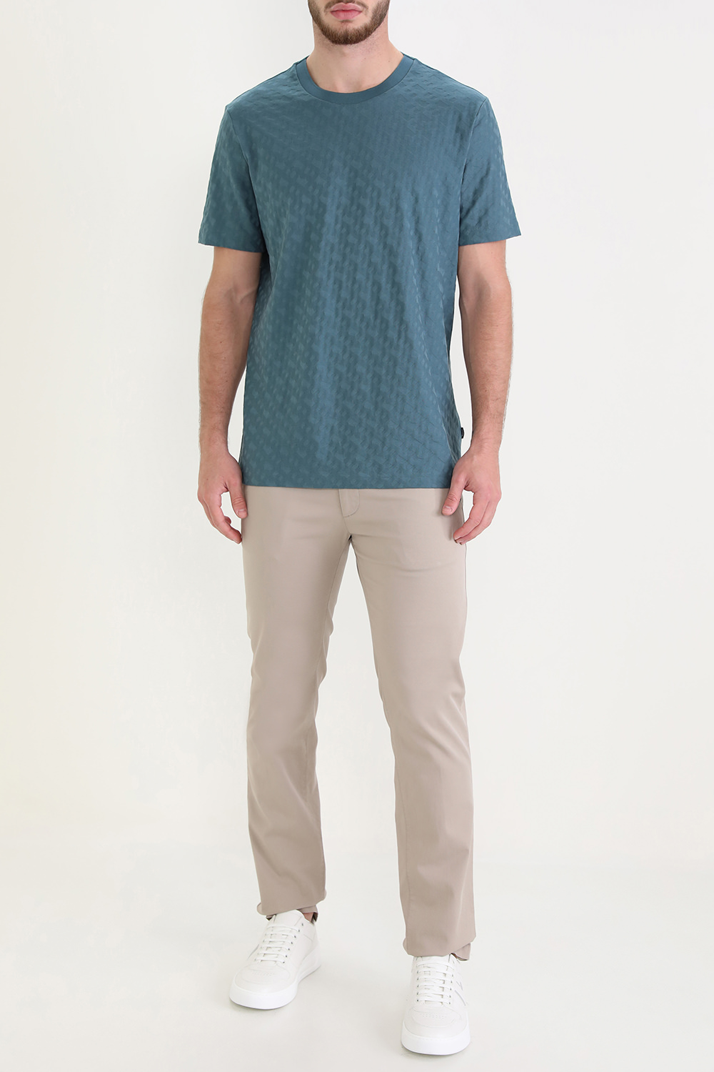 חולצת ג'קארד מונוגרמית